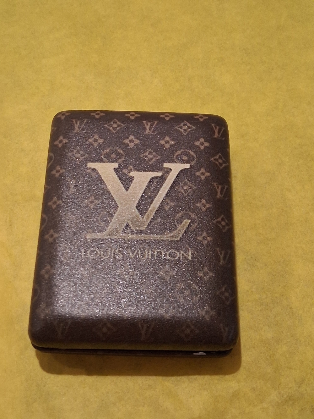 Designer inspired compact mirror Brown Monogram.New